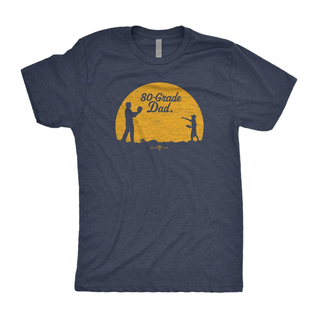 80-Grade Dad Shirt | Father’s Day Baseball Father Son Playing Catch RotoWear