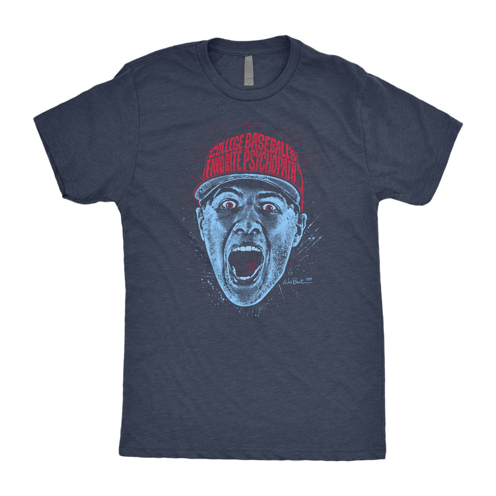College Baseball’s Favorite Psychopath Shirt | Wes Burton x RotoWear