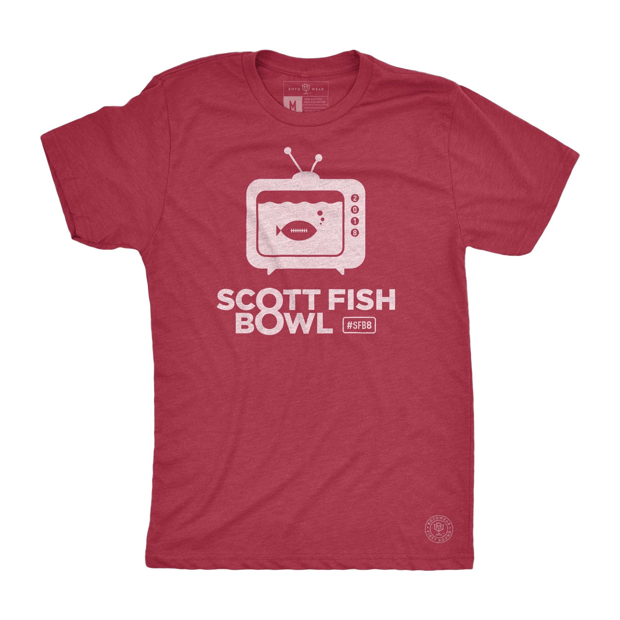 RotoWear’s Scott Fish Bowl men’s t-shirt for fantasy football managers is the official shirt of SFB8