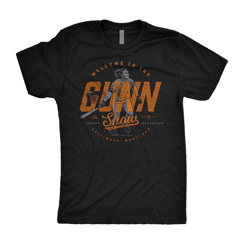 Welcome To The Gunn Show Shirt | Gunnar Henderson Baltimore Baseball RotoWear