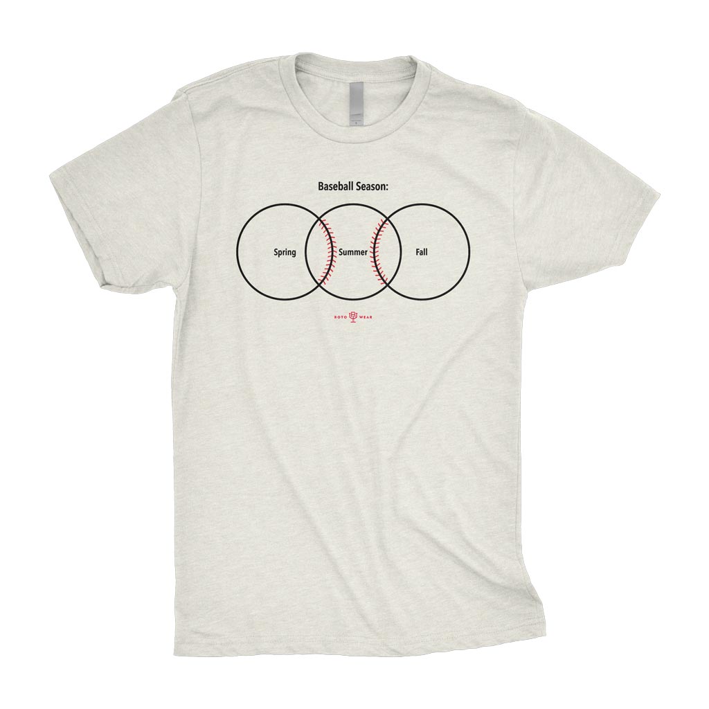 Baseball Season Shirt | Original Baseball Venn Diagram Spring Summer Fall RotoWear Design