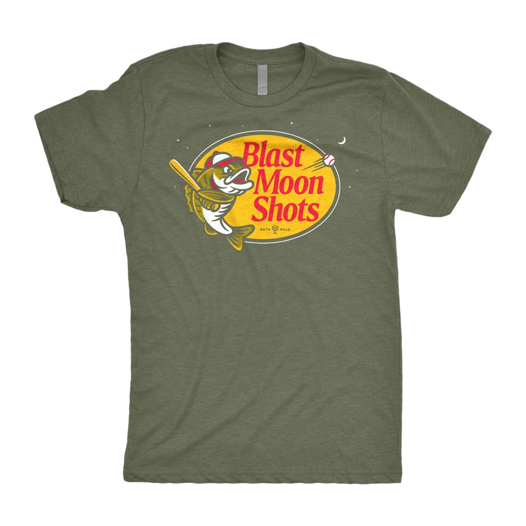 Blast Moon Shots Shirt | Baseball Bass Original RotoWear Design