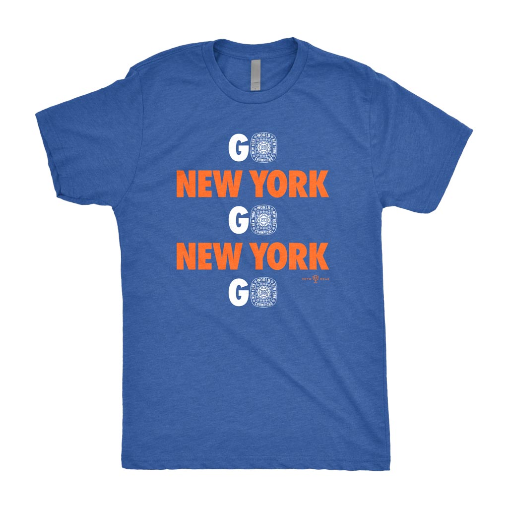 Go NY Go NY Go Shirt | New York Basketball 3x Champs 1970 1973 2026 3 Rings Original RotoWear Design