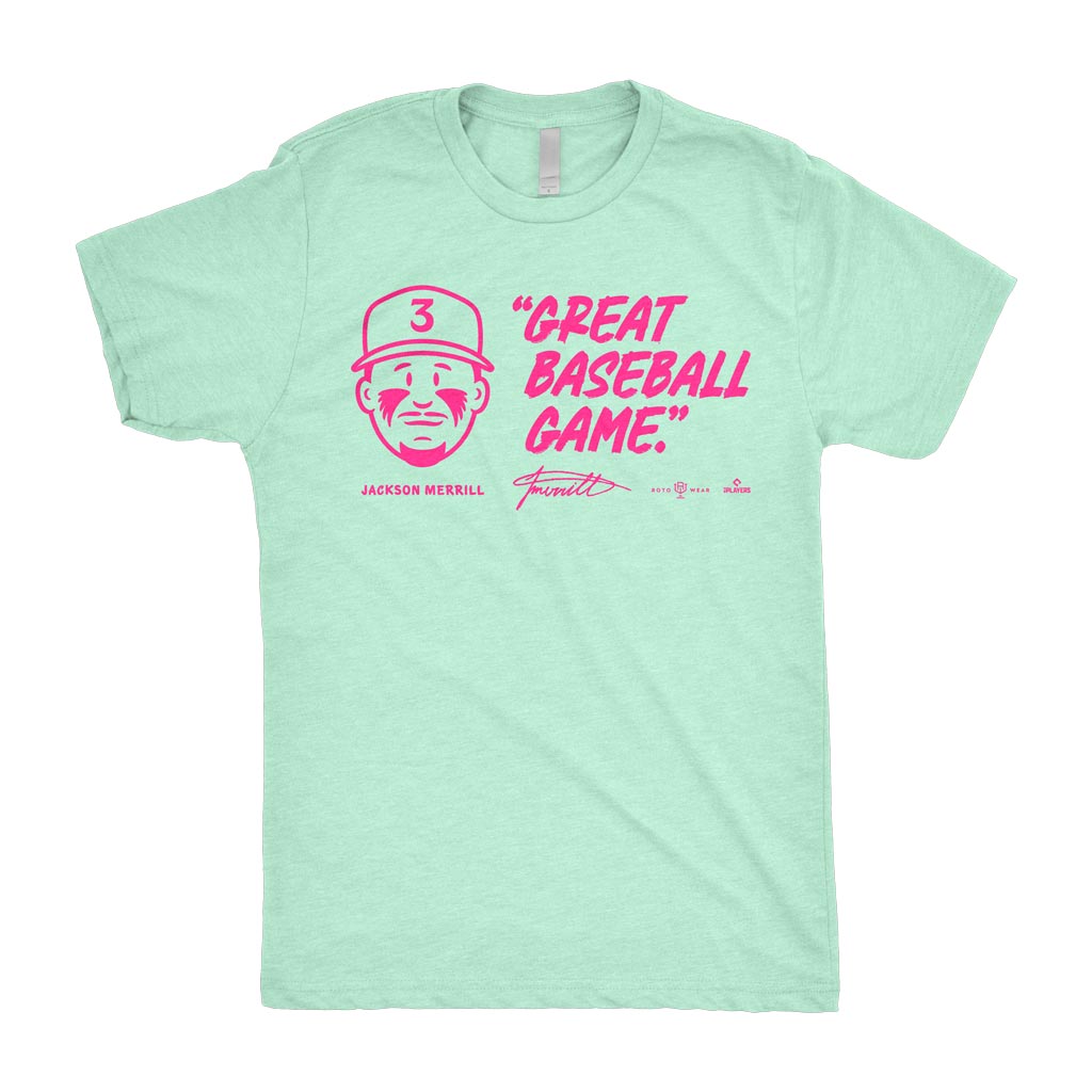 Great Baseball Game Shirt | Jackson Merrill San Diego Baseball MLBPA RotoWear