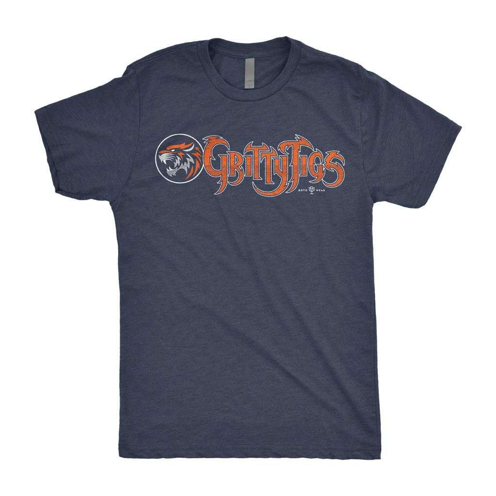 Gritty Tigs Shirt | Detroit Baseball Original RotoWear Design