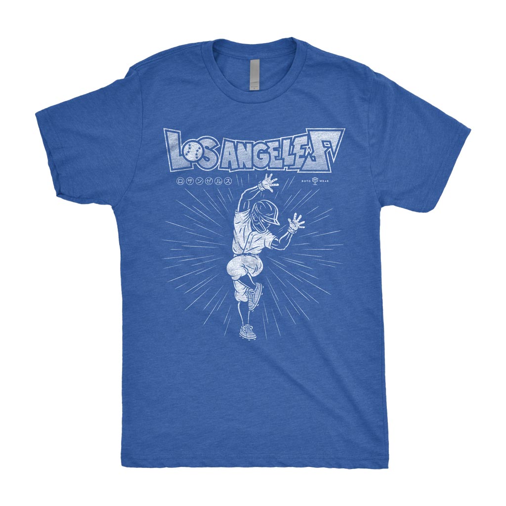 Hip Lock Shirt | Los Angeles Baseball Celebration Dragon Ball Z Fusion Pose Original RotoWear Design