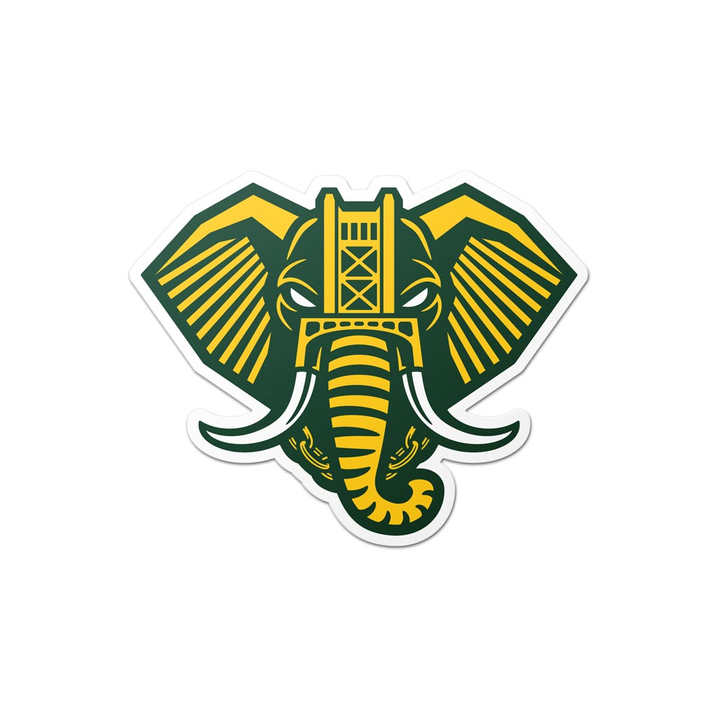 Home Run Elephant Sticker