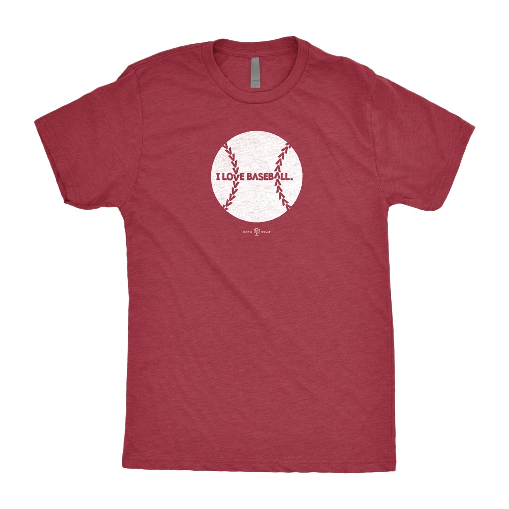 I Love Baseball Shirt | Original RotoWear Design