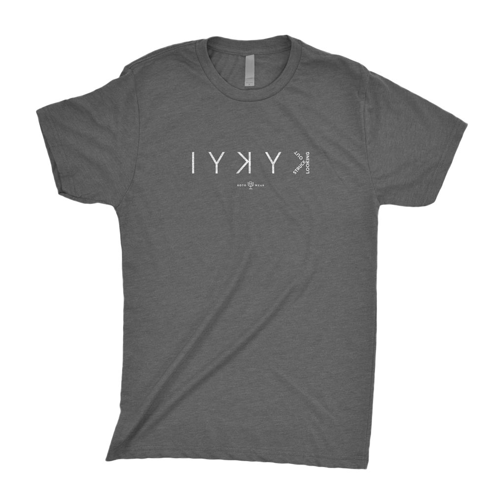 IYKYK Shirt | Struck Out Looking IYꓘYꓘ Baseball Backwards K Original RotoWear Design