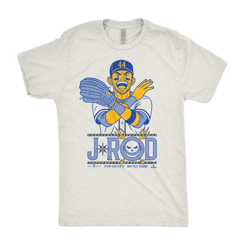 J-Rod: No Fly Zone Shirt | Julio Rodríguez Seattle Baseball Anime MLBPA RotoWear