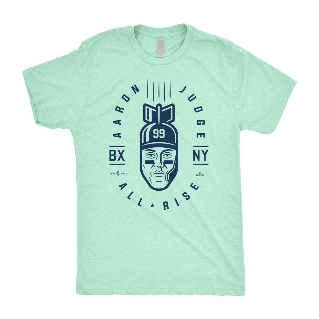 Judge Bomb Shirt | Aaron Judge All Rise Bronx New York Baseball Dropping Bombs MLBPA RotoWear