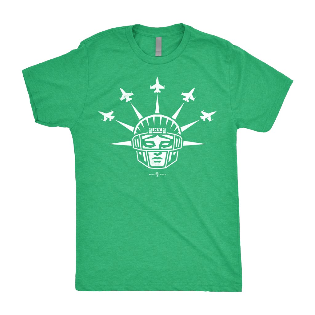 Liberty Formation Shirt | New York Football Statue of Liberty Jets Flying Original RotoWear Design