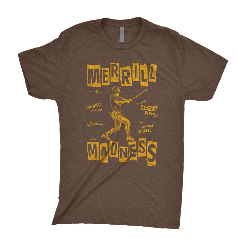 Merrill Madness Shirt | Jackson Merrill San Diego Baseball MLBPA RotoWear