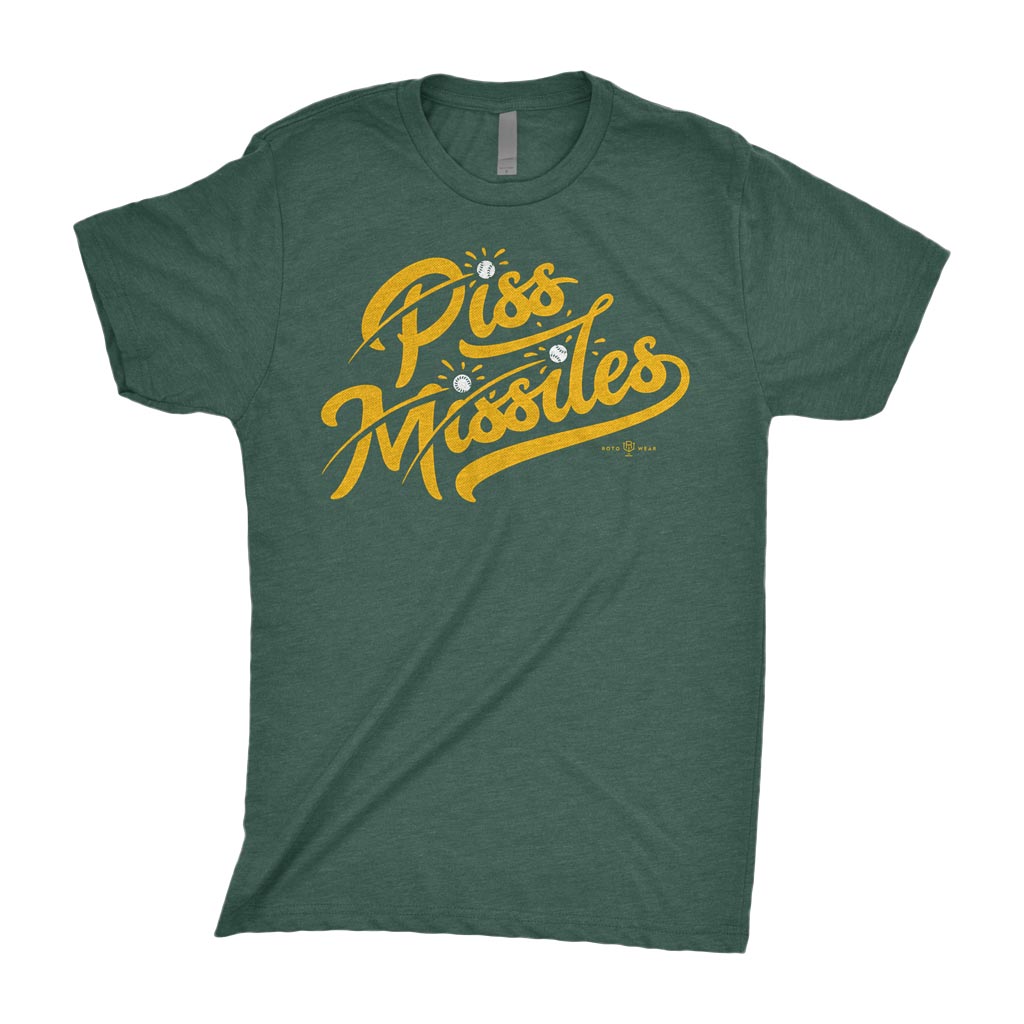 Piss Missiles Shirt | Baseball Original RotoWear Design