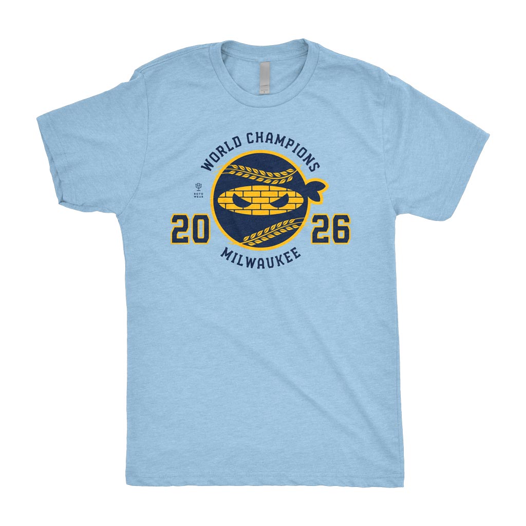 Pitching Ninja Shirt (Milwaukee 2026 Champs Edition) | Milwaukee Baseball 2026 World Champions Original RotoWear Design