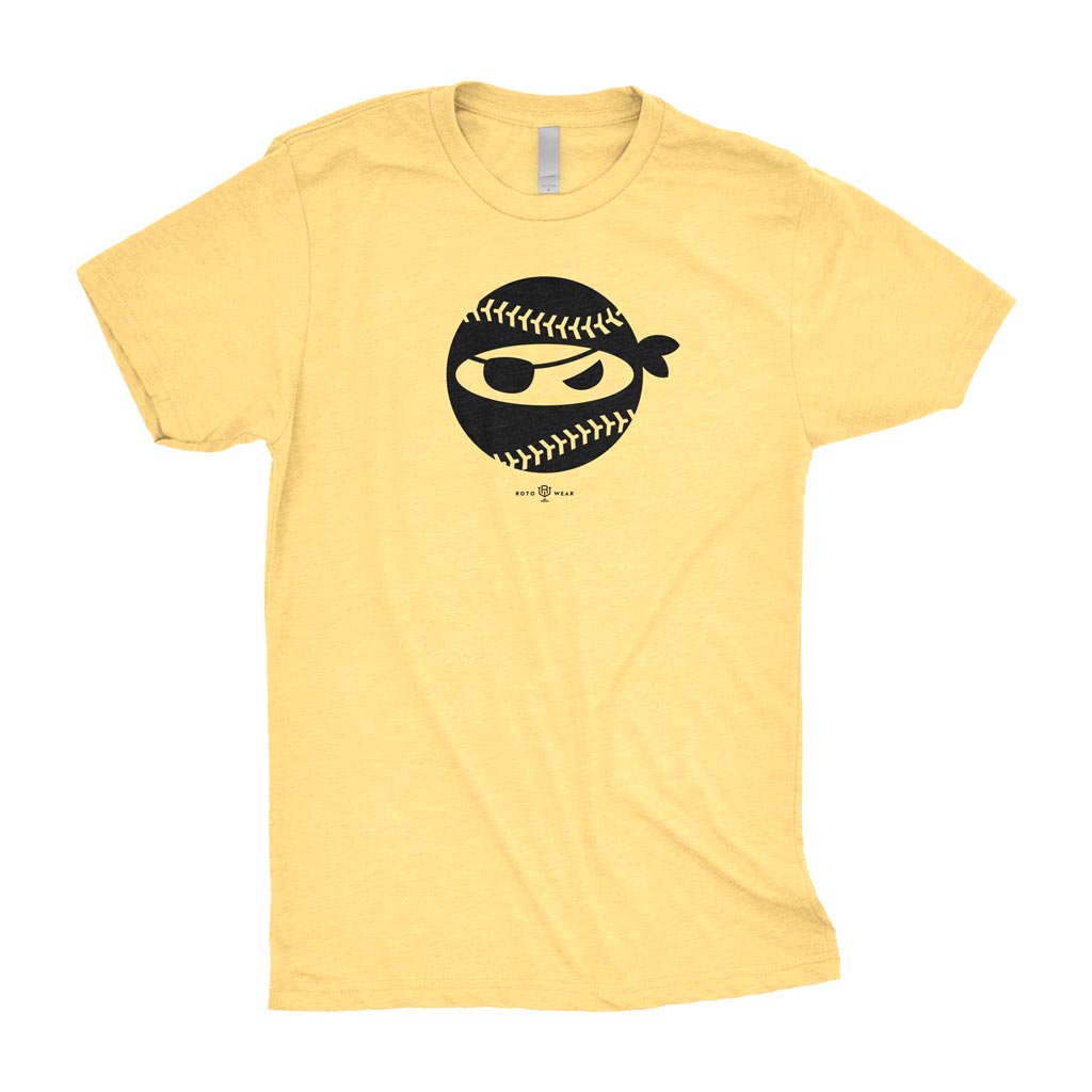 Pitching Ninja Shirt (Raise It Edition) | Pittsburgh Baseball Pirate Eye Patch Original RotoWear Design