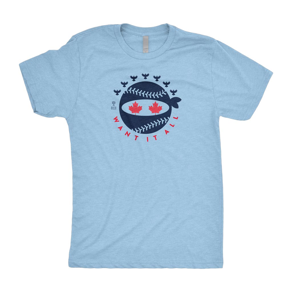Pitching Ninja Shirt (Want It All Edition) | Toronto Baseball Original RotoWear Design