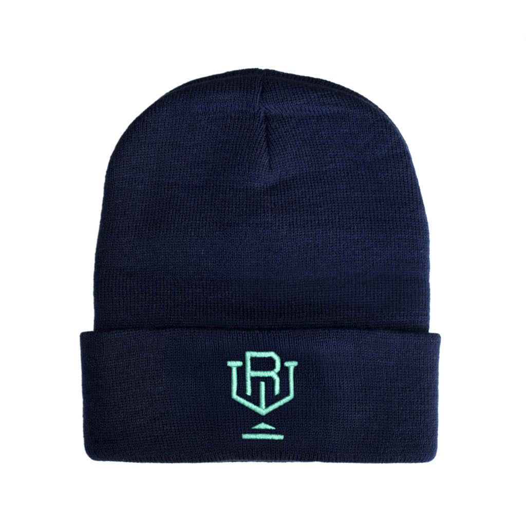 RotoWear Icon Beanie (Navy x Mint)