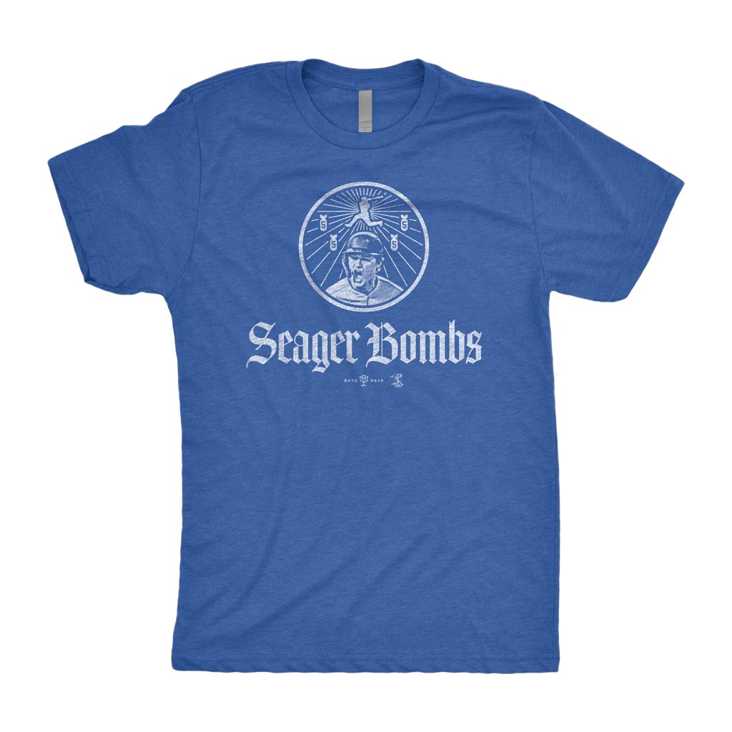 Seager Bombs Shirt | Corey Seager Texas Baseball RotoWear MLBPA