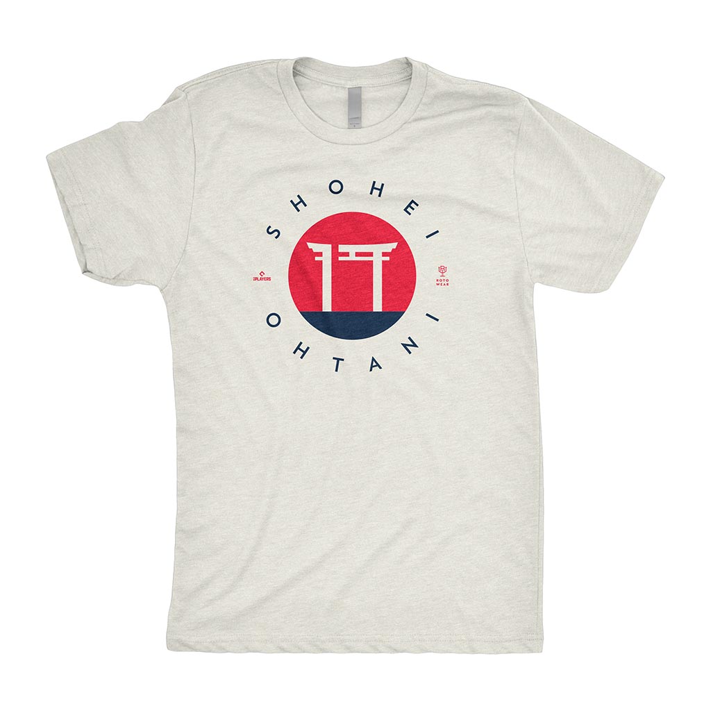 Shohei Ohtani: 17 Logo Shirt | Torii Gate Japan Los Angeles Baseball MLBPA RotoWear