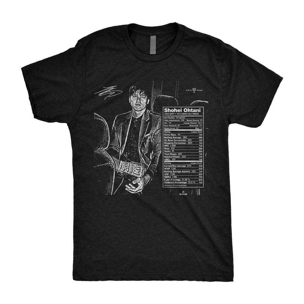 MLB - WBC 2023 MVP SHOHEI OHTANI T SHIRT 大谷翔平 Shohei Ohtani: 2023 MVP Shirt | Nutrition Facts Baseball