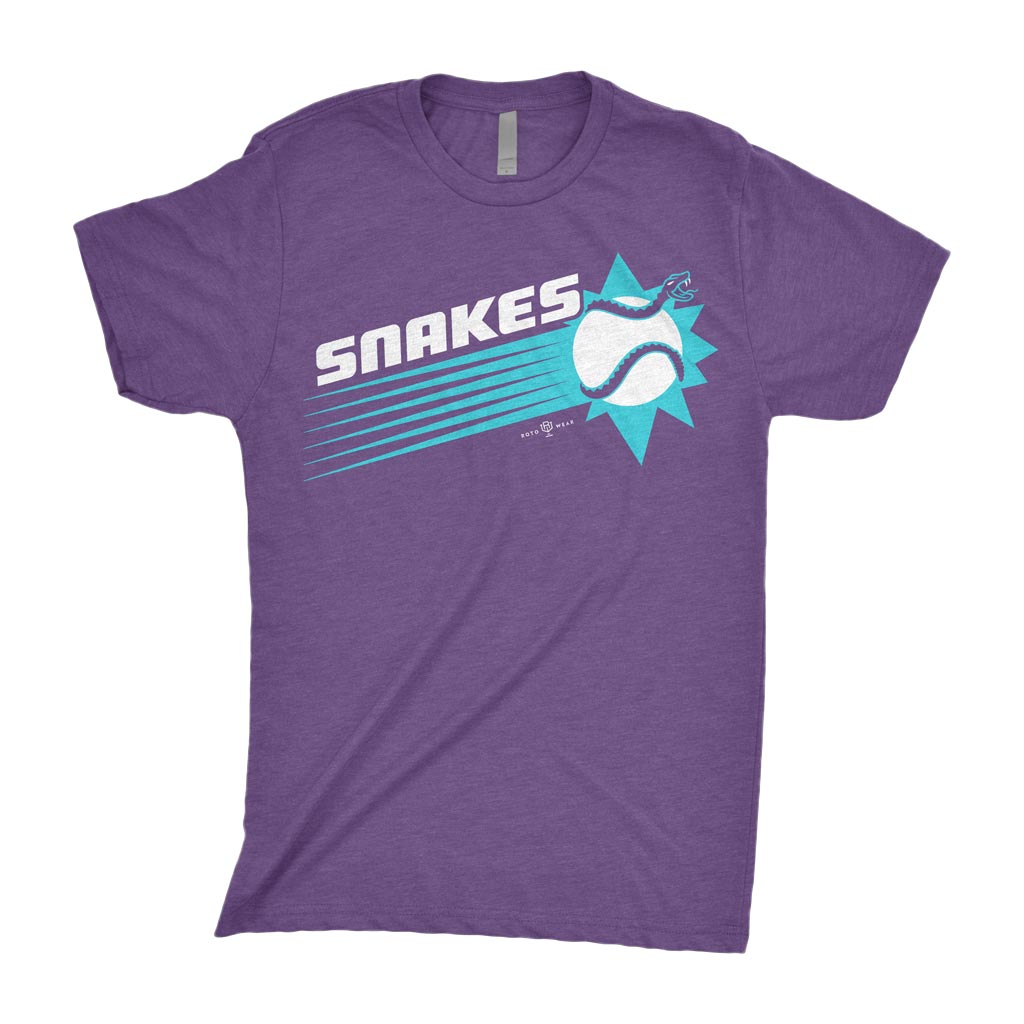 Snakes Shirt | Arizona Baseball Jump Shot Home Run Celly Sun Diamondback Snake Original RotoWear Design