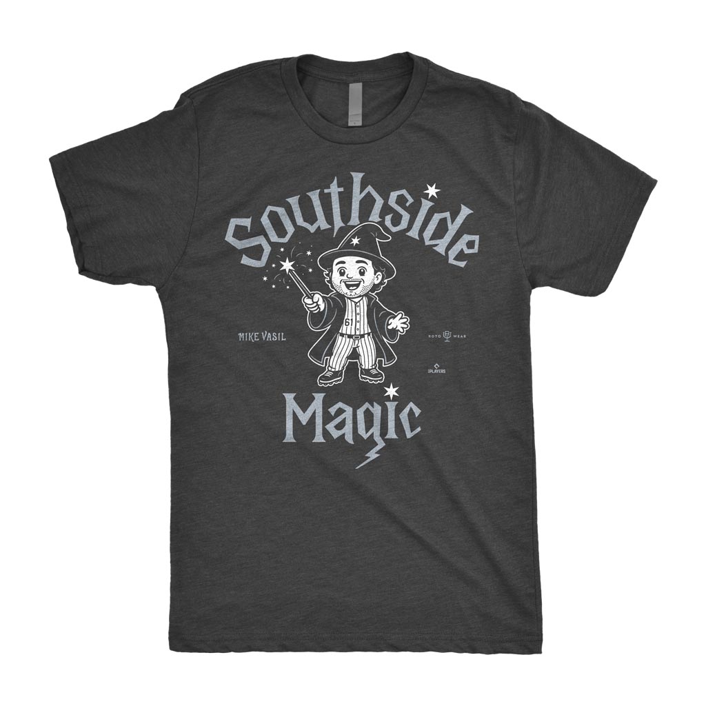 Southside Magic Shirt | Mike Vasil Chicago Baseball Magic Wand Wizard MLBPA RotoWear