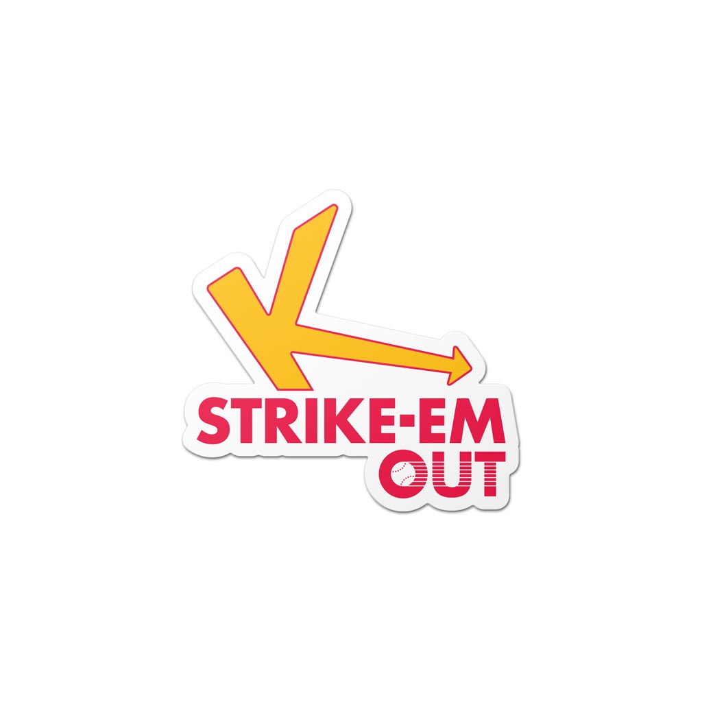 Strike-Em Out Sticker