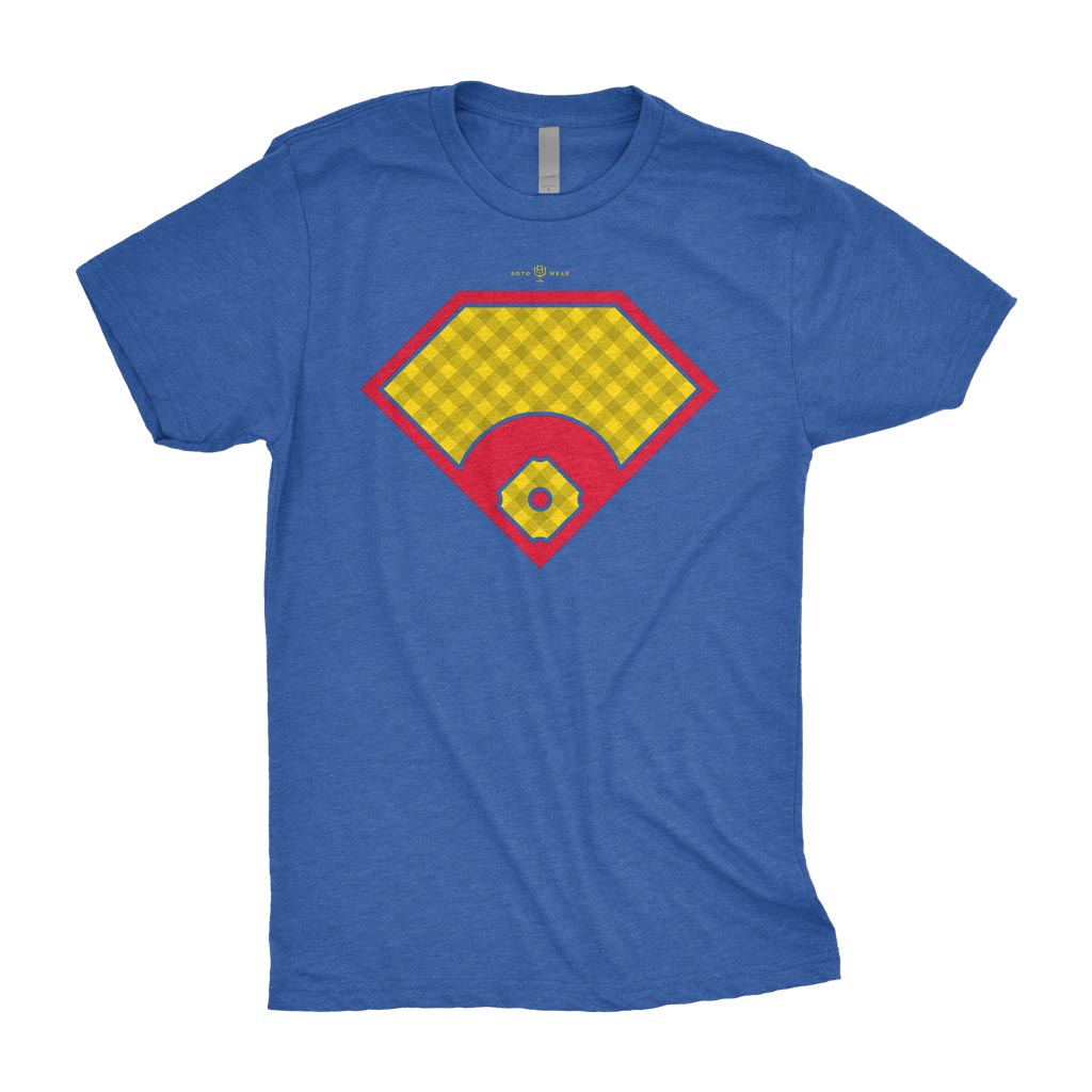 Super Game Shirt | Superman-Inspired Baseball Field Original RotoWear Design