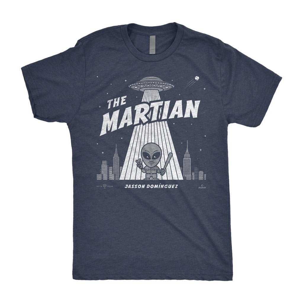 The Martian Shirt | Jasson Domínguez Bronx New York Baseball MLBPA RotoWear