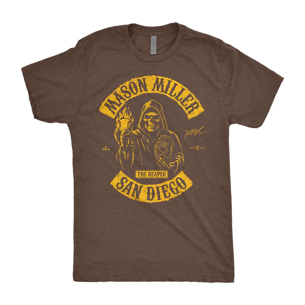 The Reaper Shirt | Mason Miller San Diego Baseball MLBPA RotoWear