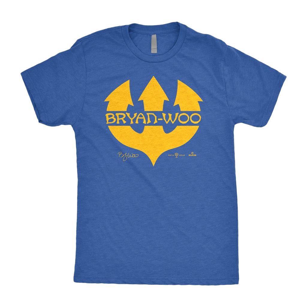 The Woo Shirt | Bryan Woo Seattle Baseball Trident W Woo-Tang MLBPA RotoWear
