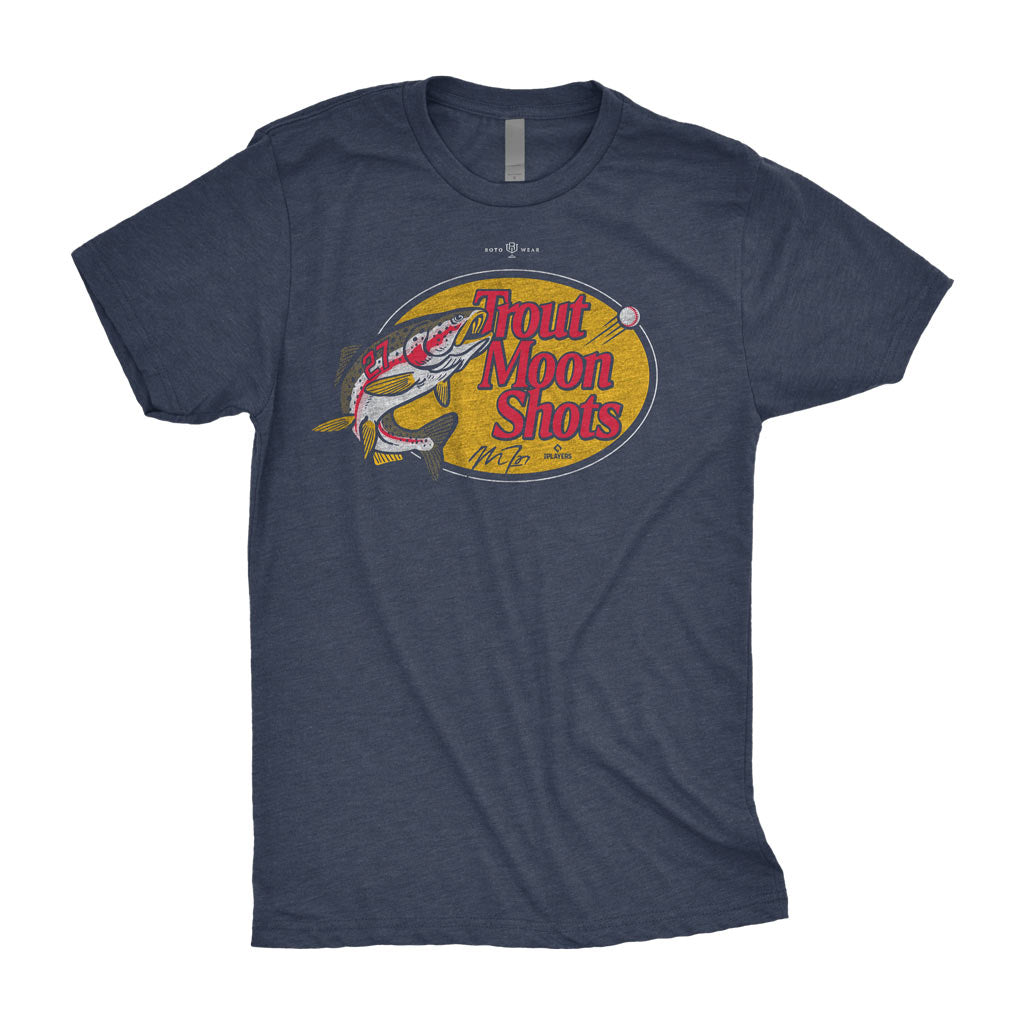 Trout Moon Shots Shirt | Mike Trout Anaheim California Los Angeles Baseball MLBPA RotoWear