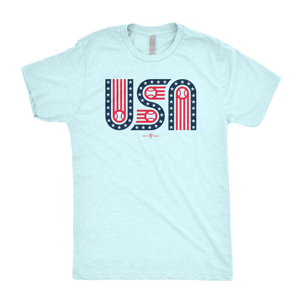 USA: Stars, Stripes & Baseball Shirt | USA Original RotoWear Design