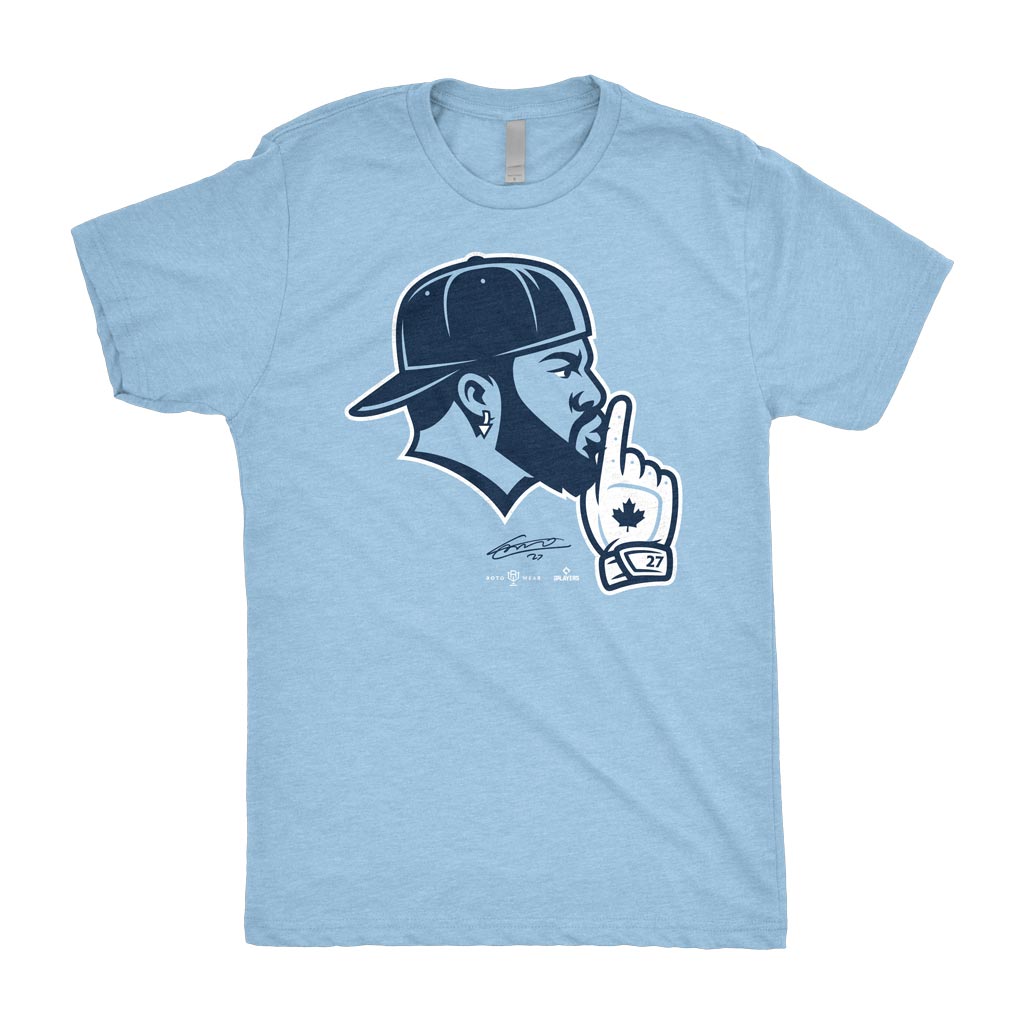 Vladdy Shush Shirt | Vladimir Guerrero Jr. Toronto Baseball MLBPA RotoWear