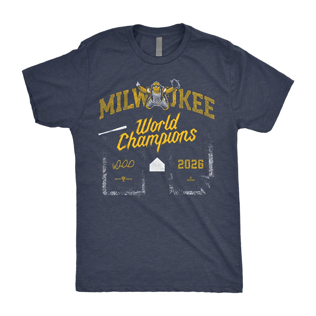 William Contreras: Champions At Last Shirt | Milwaukee Baseball 2026 World Champions MLBPA RotoWear Design