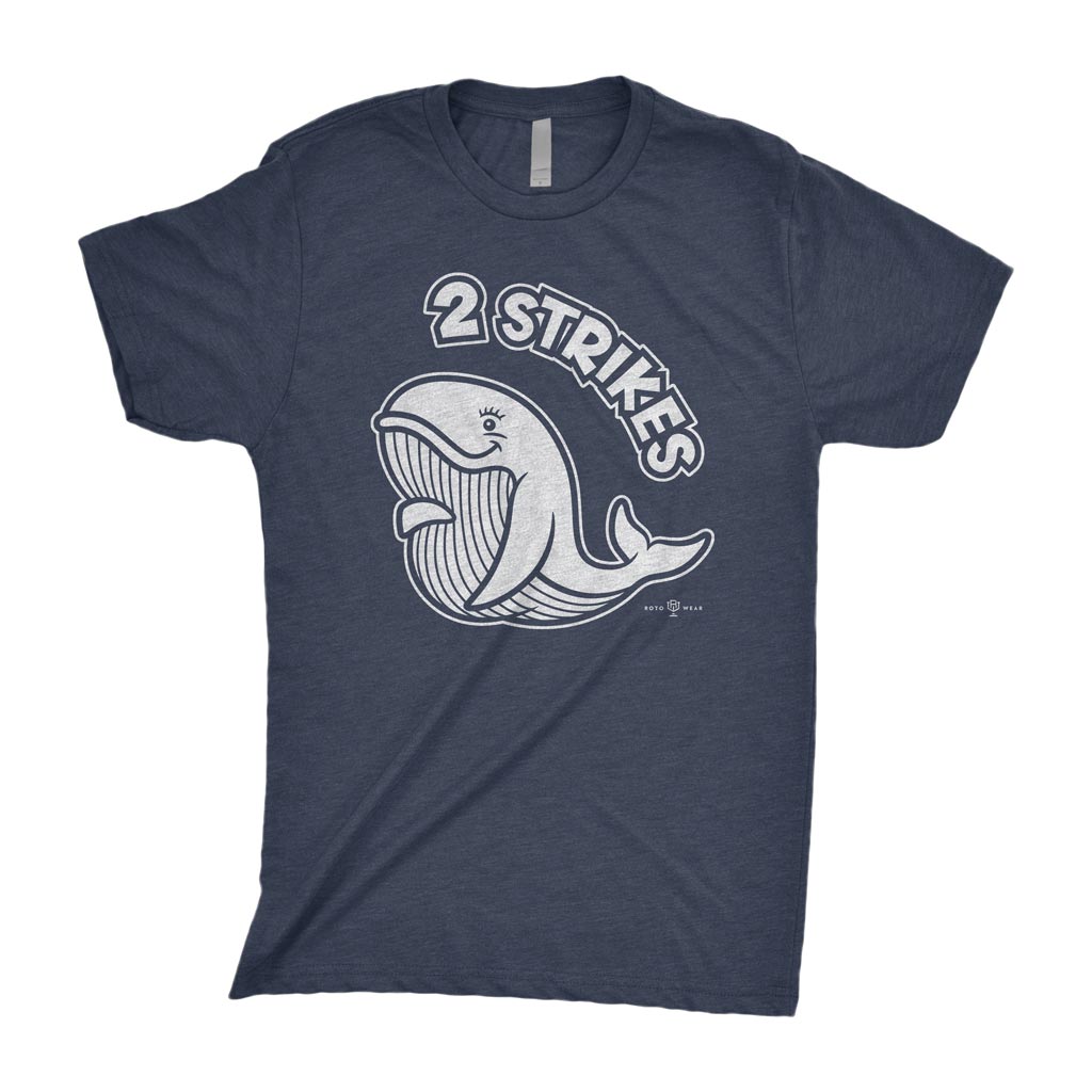 2 Strikes Shirt | New York Baseball Pregnant Whale David Cone RotoWear Design