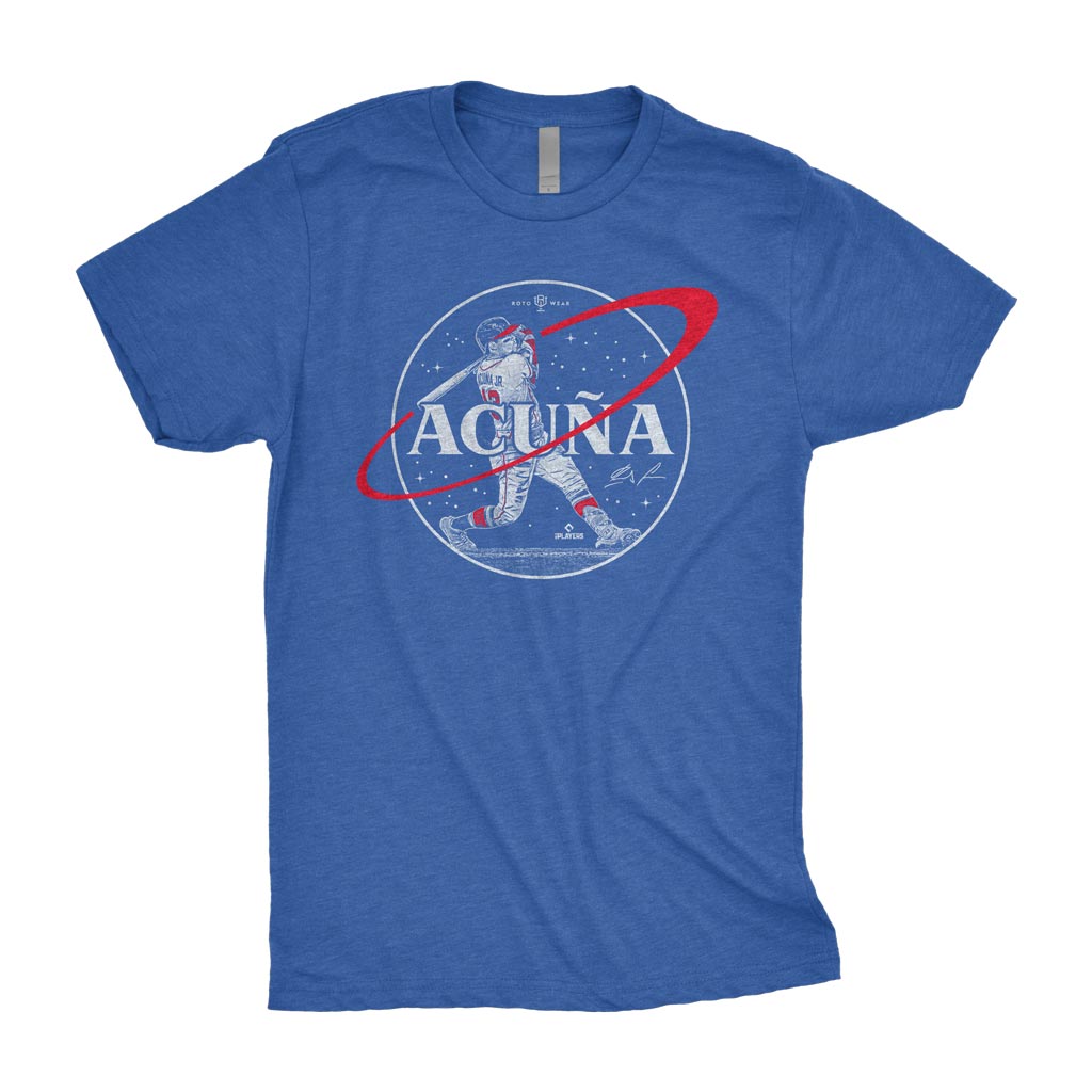 Acuña: Ready To Launch Shirt | Ronald Acuna Jr. Atlanta Baseball NASA RotoWear