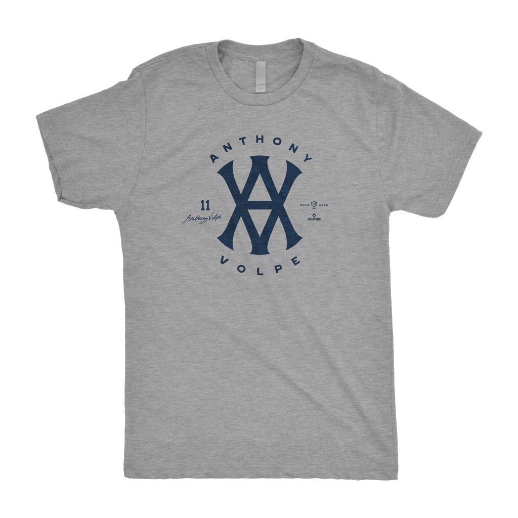 Anthony Volpe: AV Logo Shirt | Bronx New York Baseball Yankees MLBPA RotoWear