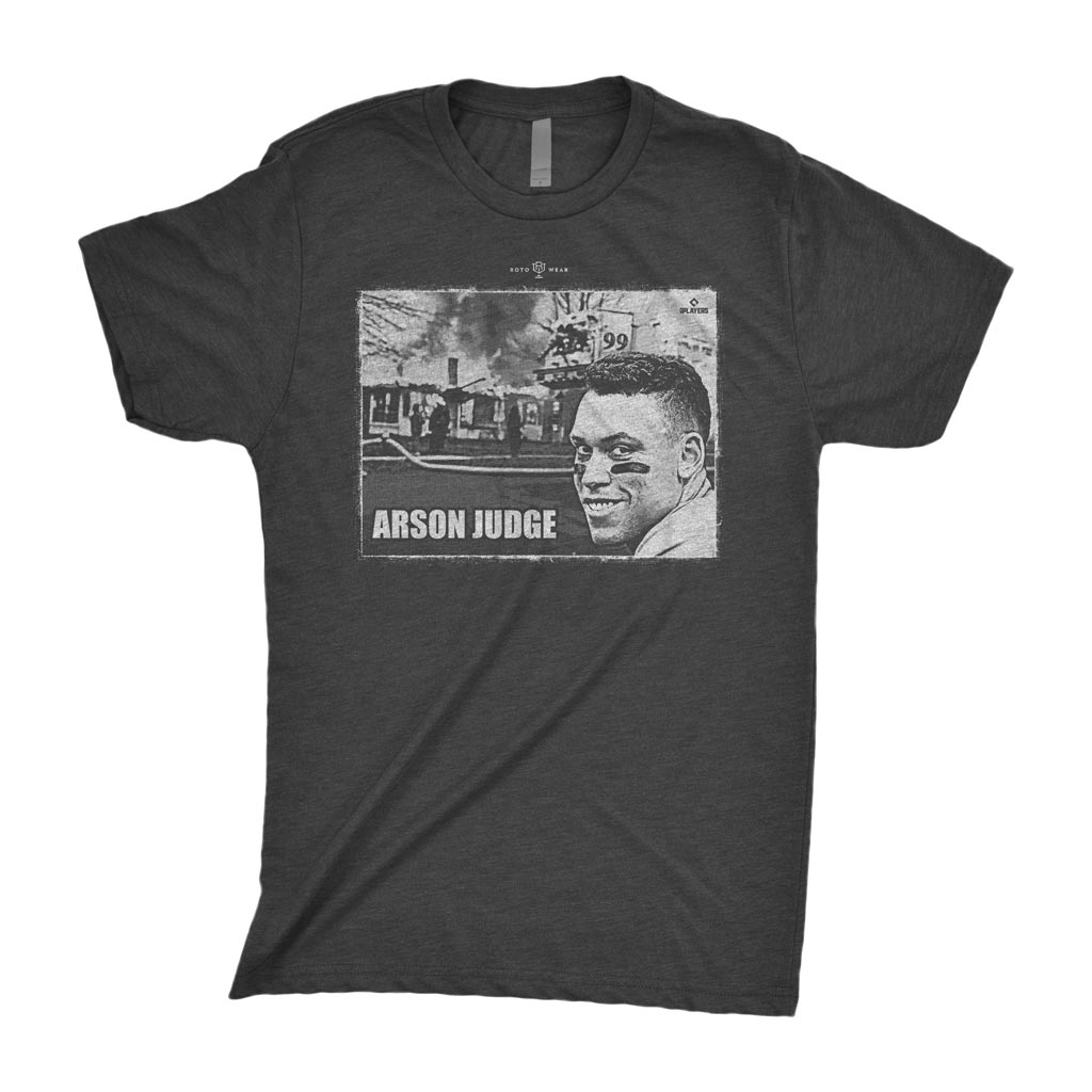 Arson Judge Shirt | Aaron Judge Bronx New York Baseball mlbpa Rotowear S
