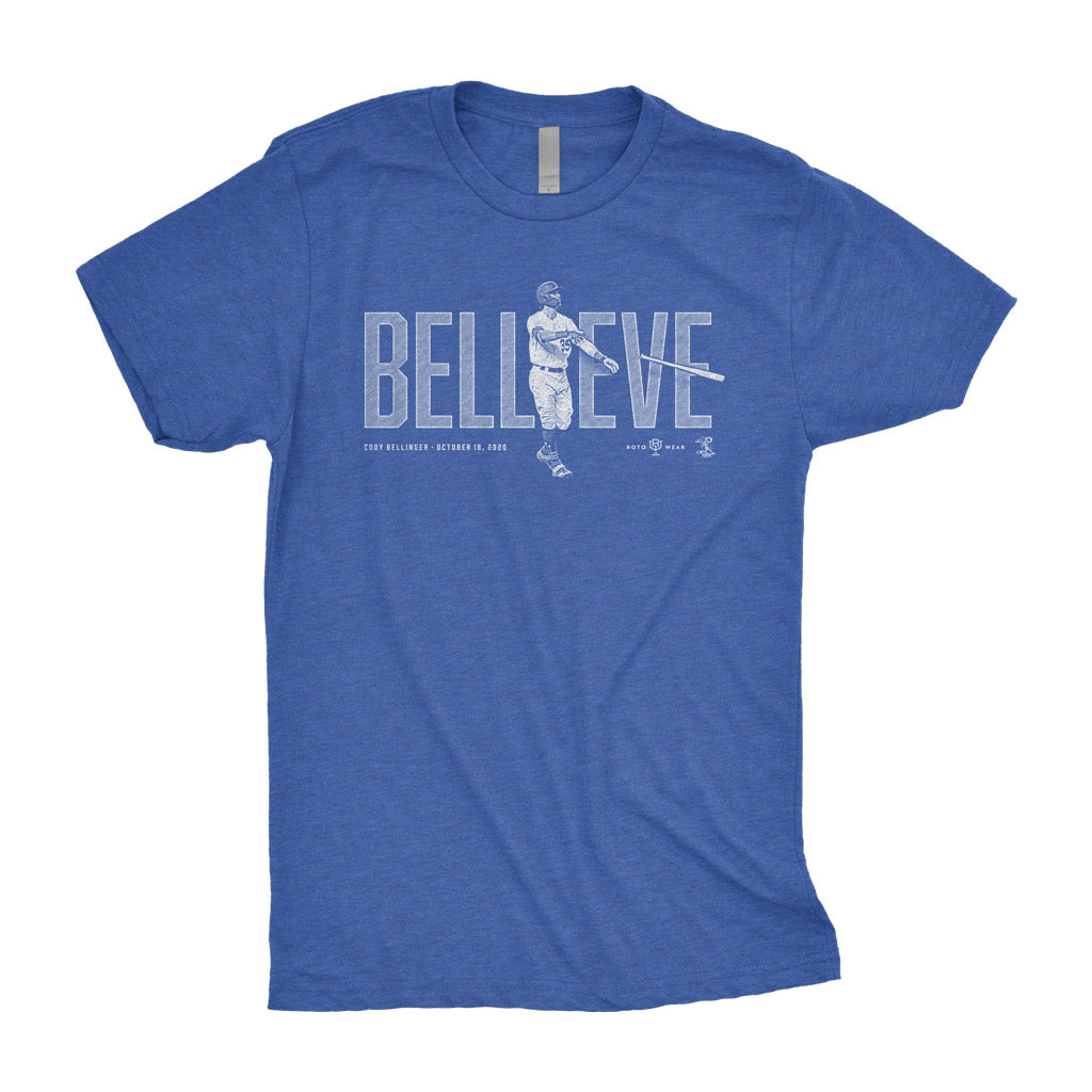 Bellieve Shirt | Cody Bellinger Los Angeles Baseball Game 7 HR RotoWear