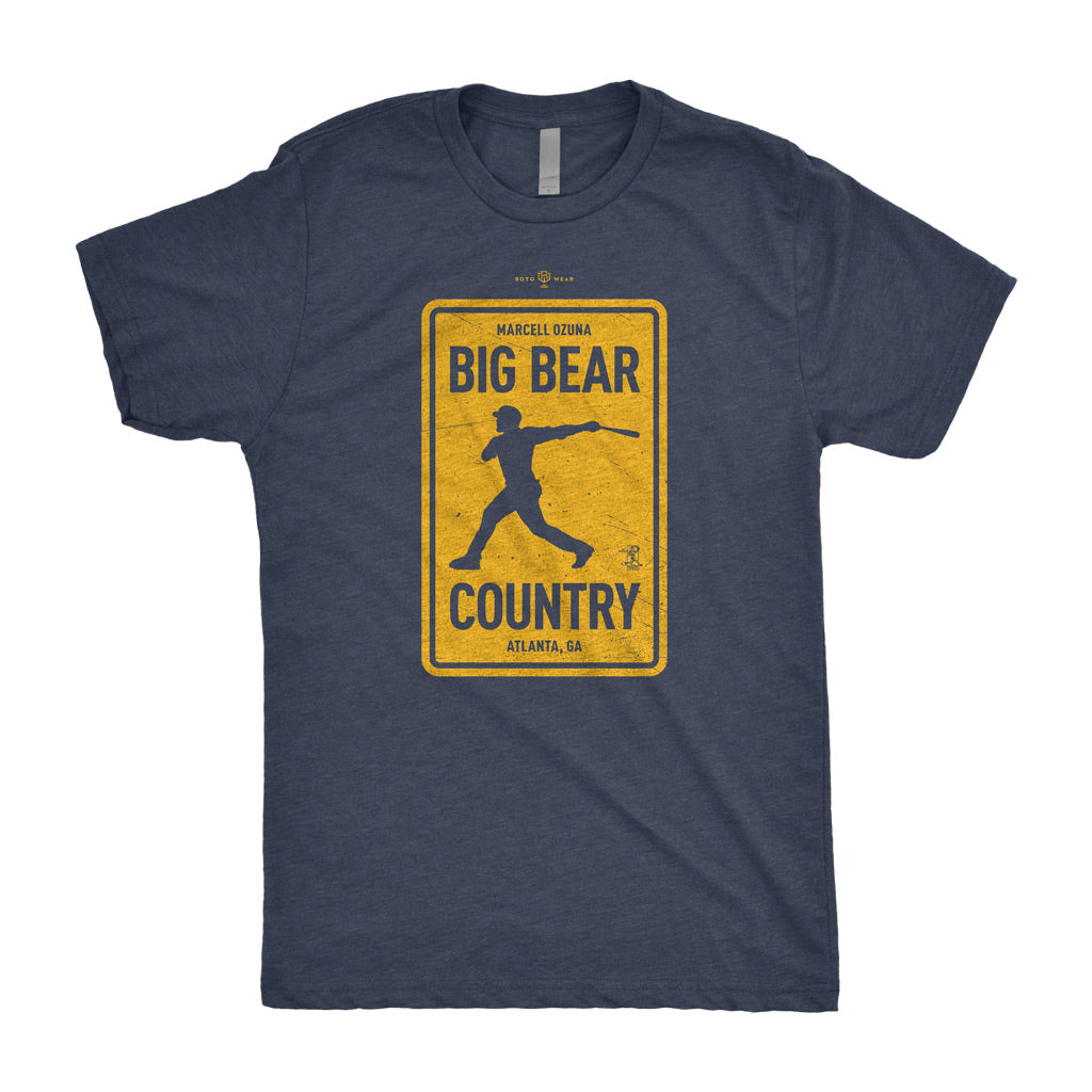 Big Bear Country Shirt | Marcell Ozuna Atlanta Baseball RotoWear Officially Licensed by MLBPA