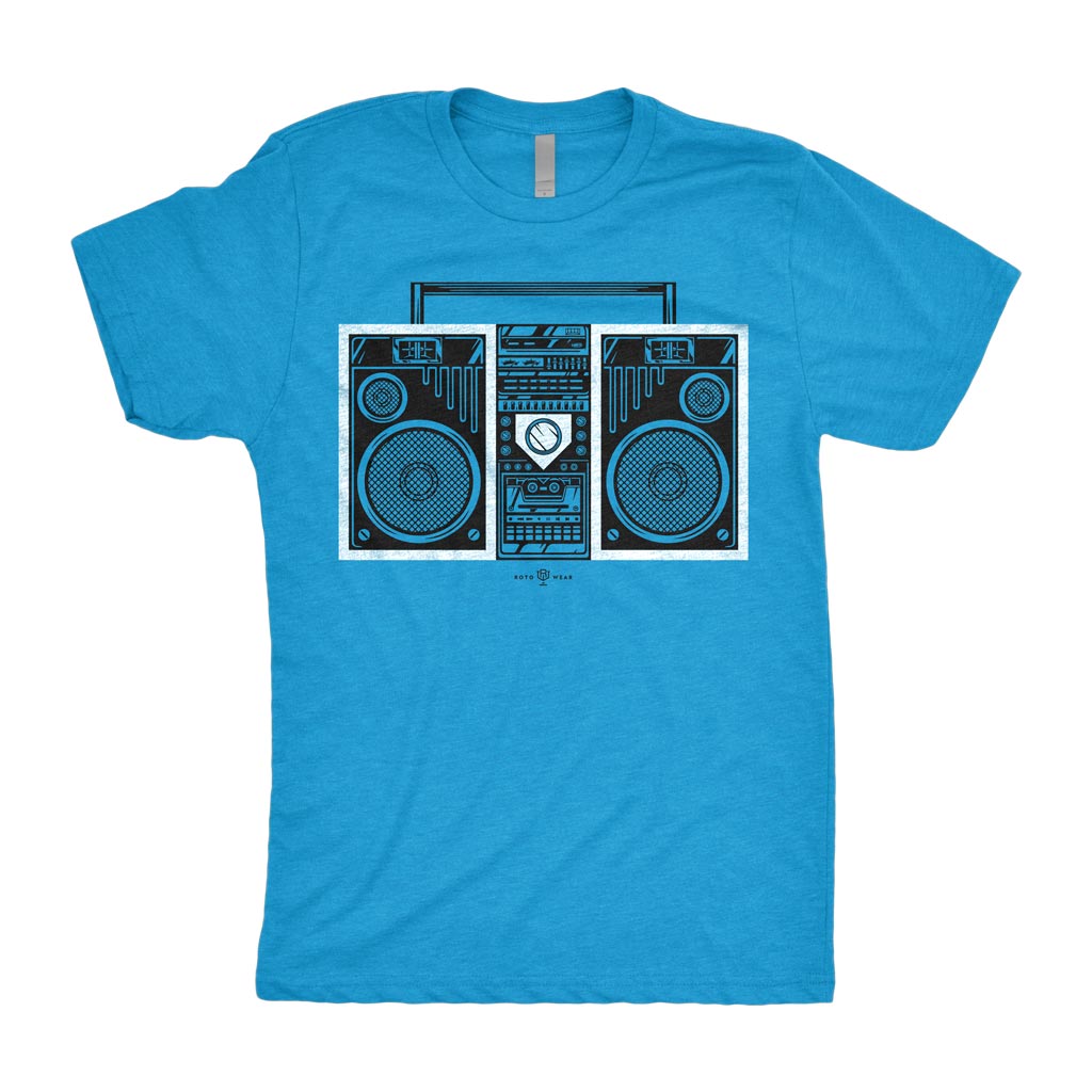 Boom Boxes Shirt | Baseball Batter’s Box Boombox RotoWear Design