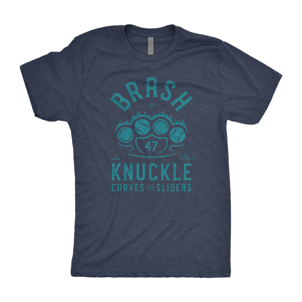 Brash Knuckle Curves &amp; Sliders Shirt | Matt Brash Seattle Baseball RotoWear