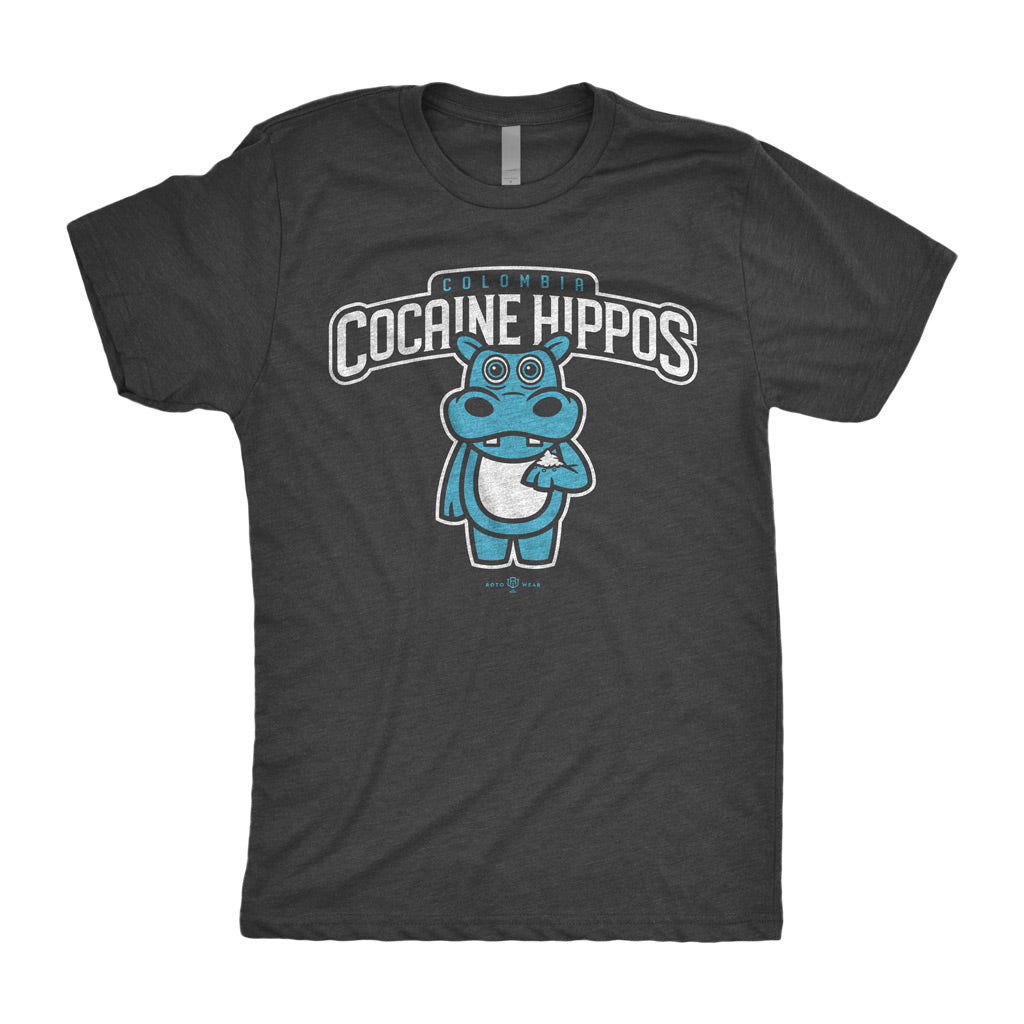 Colombia Cocaine Hippos Shirt | Original RotoWear Mascot Design