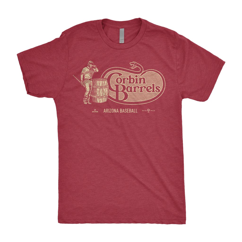 Corbin Barrels Shirt | Corbin Carroll Arizona Diamondbacks Baseball MLBPA RotoWear