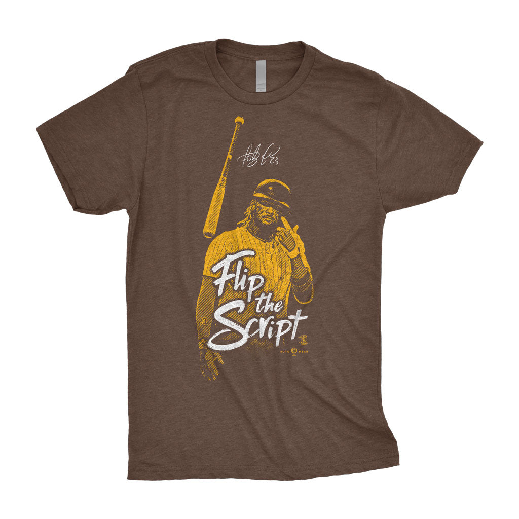Flip The Script Shirt | Fernando Tatis Jr. Bat Flip San Diego Baseball RotoWear