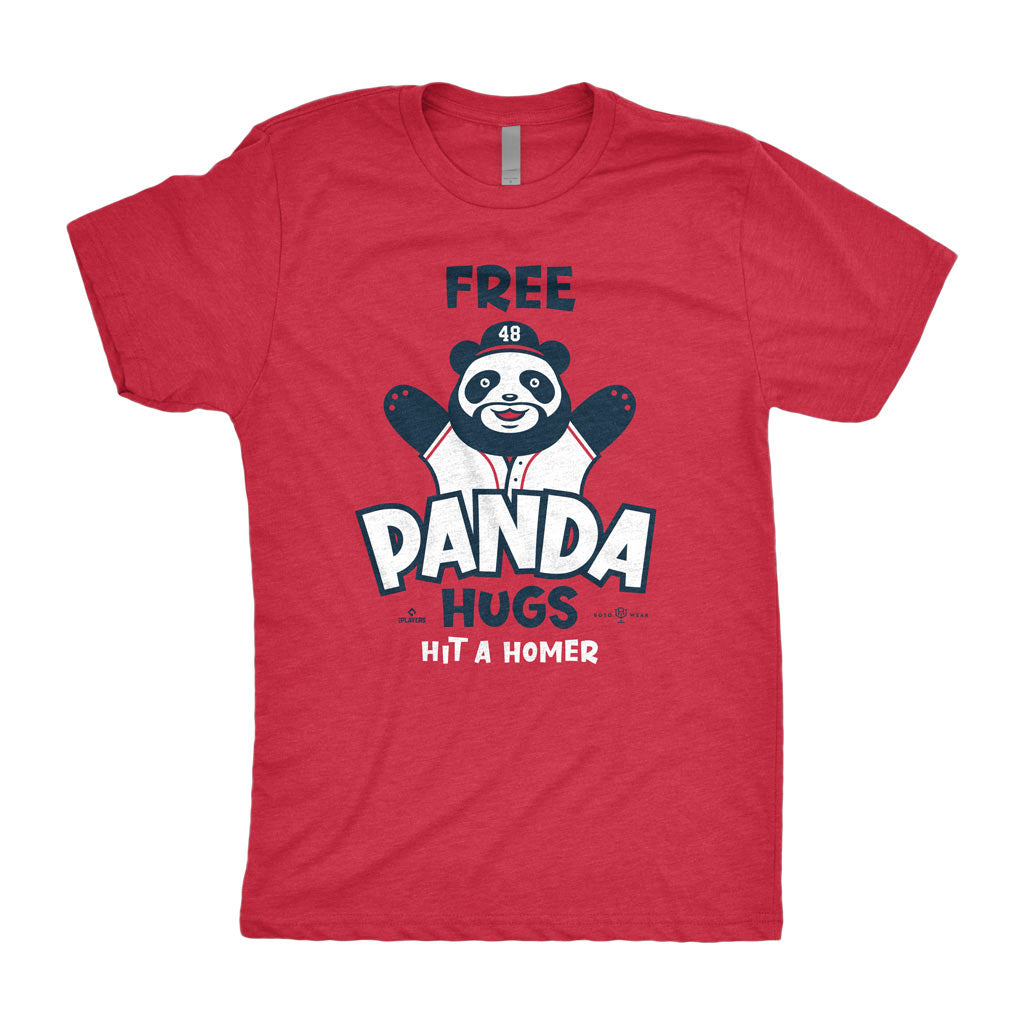 Free Panda Hugs Hit A Homer Shirt | Pablo Sandoval Atlanta Baseball RotoWear