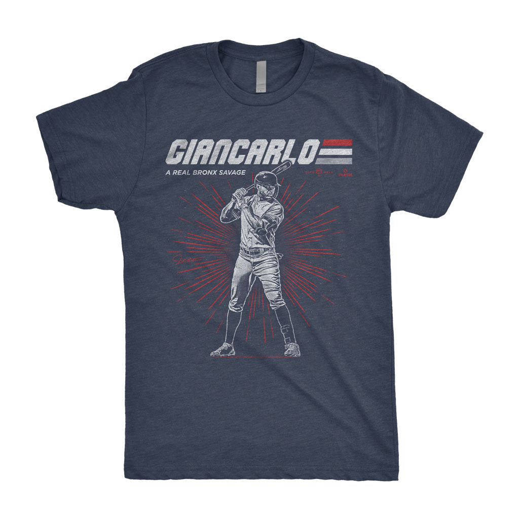 Giancarlo Stanton A Real Bronx Savage Shirt | New York Baseball RotoWear