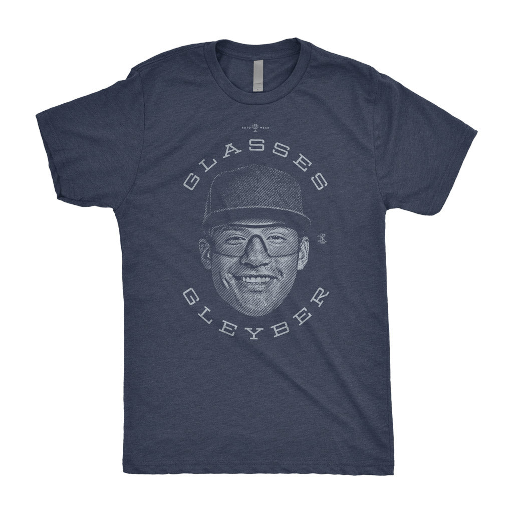 Glasses Gleyber Shirt | Gleyber Torres New York Baseball RotoWear Officially Licensed by MLBPA